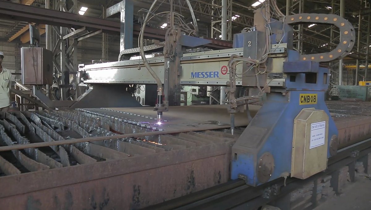 Steel fabrication with CNC machines