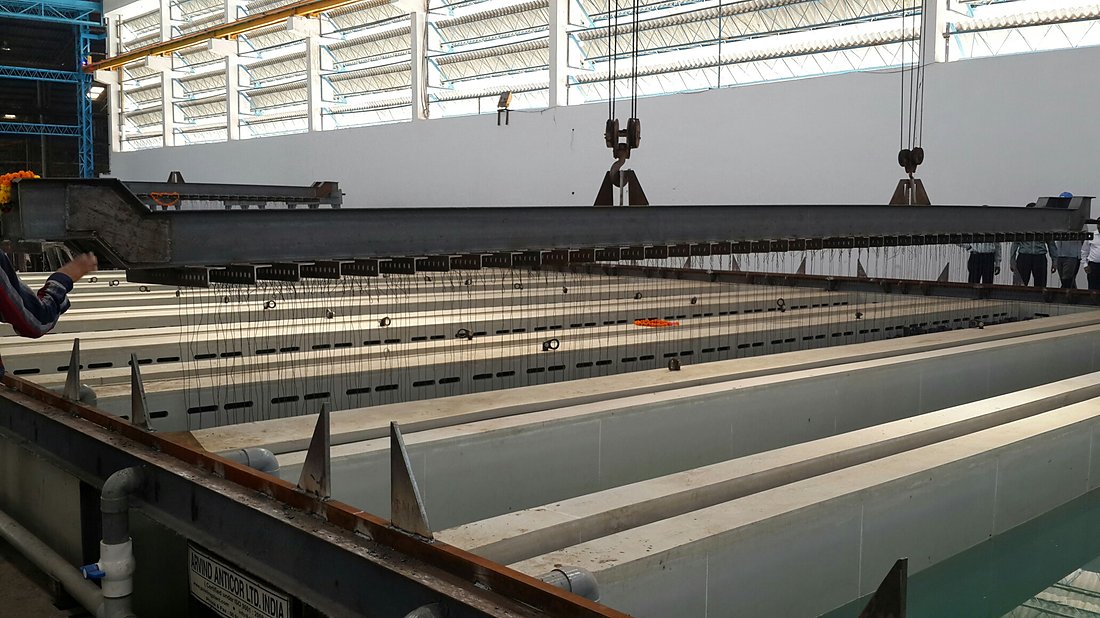 Hot-dip galvanising plant